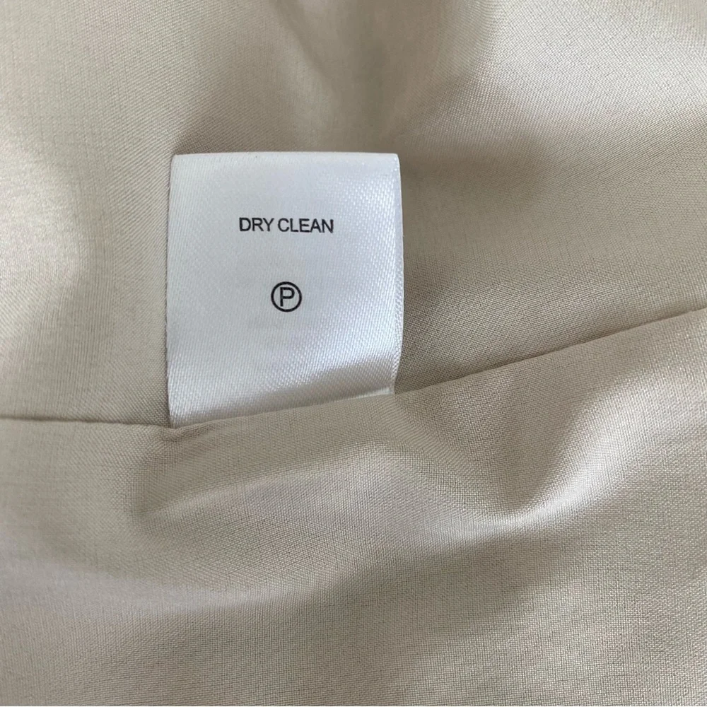SIGRID OLSEN Signature Women's SZ 8 Linen Beige Embroidered Sheath Dress Career - Picture 5 of 7
